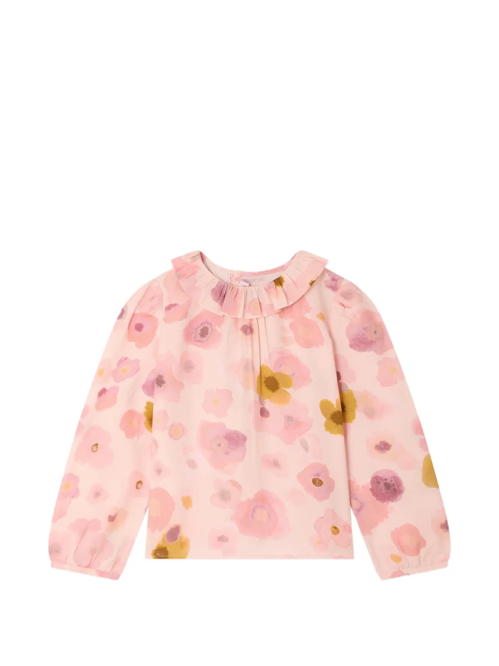 Bonpoint Blusa Timber a fiori con ruches - Rosa