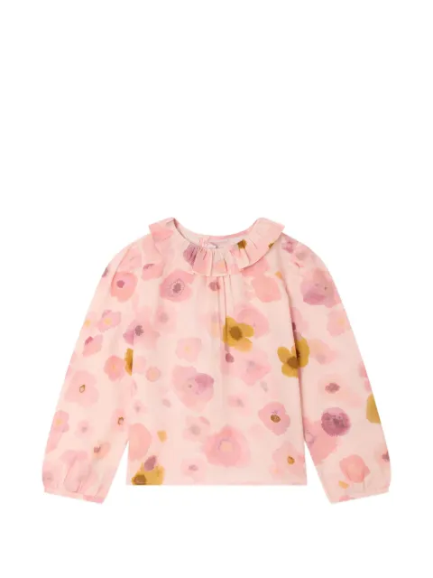 Bonpoint Timber floral-print ruffled blouse