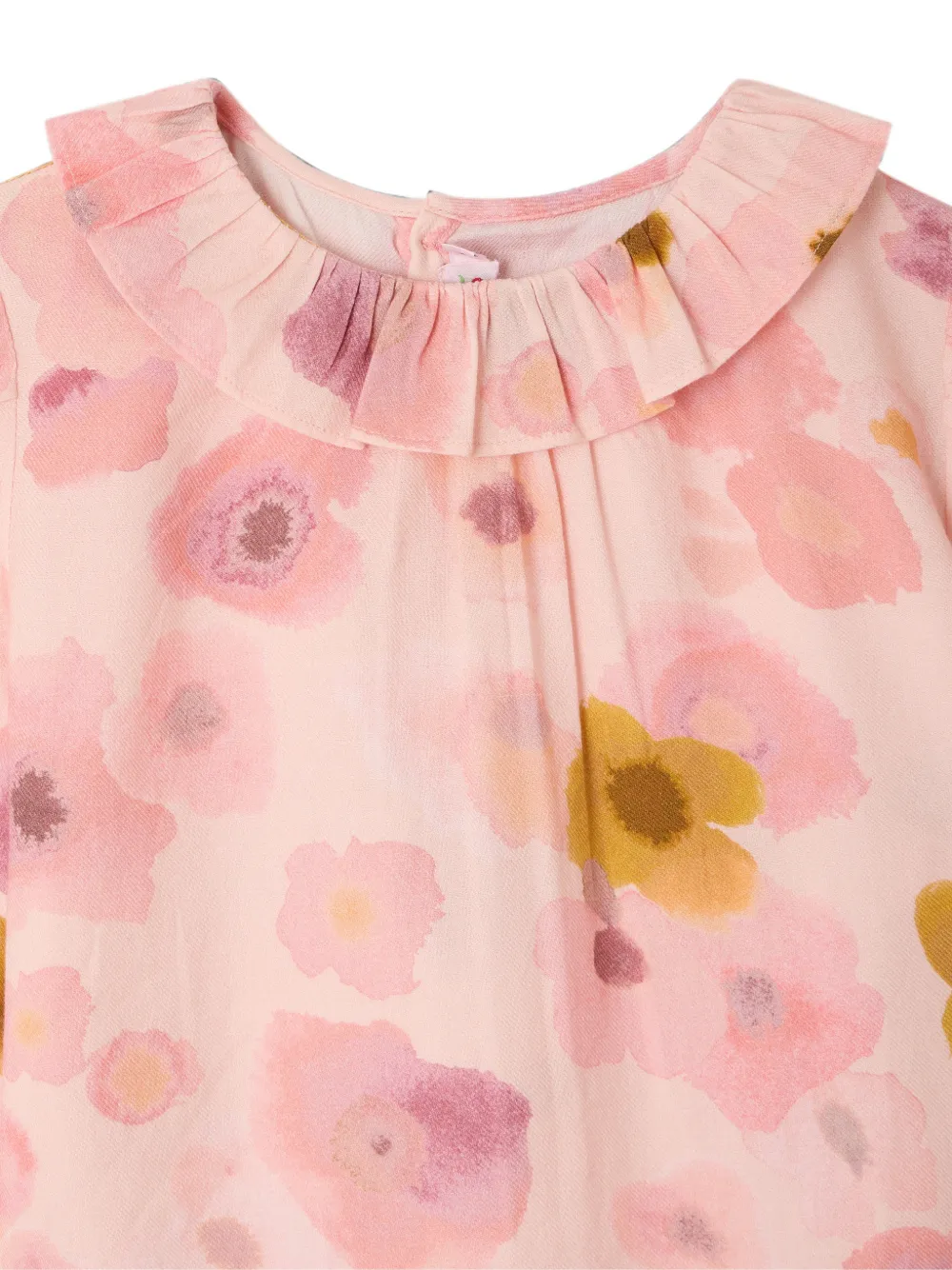 Bonpoint Timber shirt met bloemen-print en ruches Roze