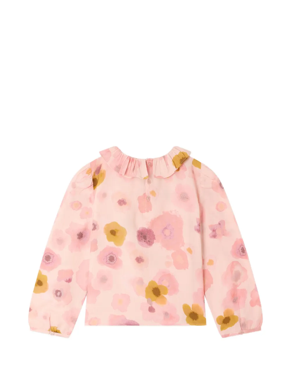 Bonpoint Timber shirt met bloemen-print en ruches Roze