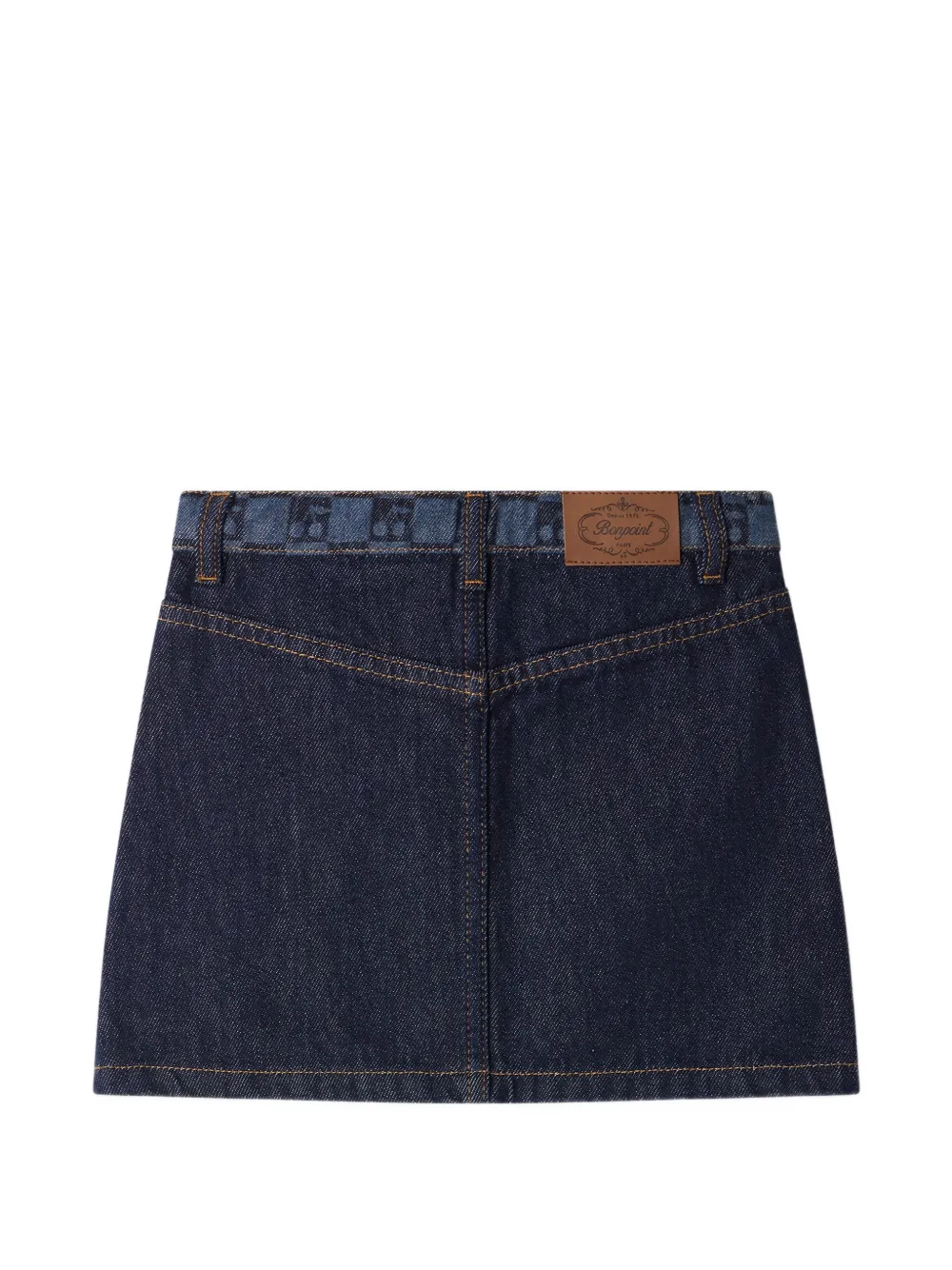 Bonpoint Denim rok met kersenprint Blauw