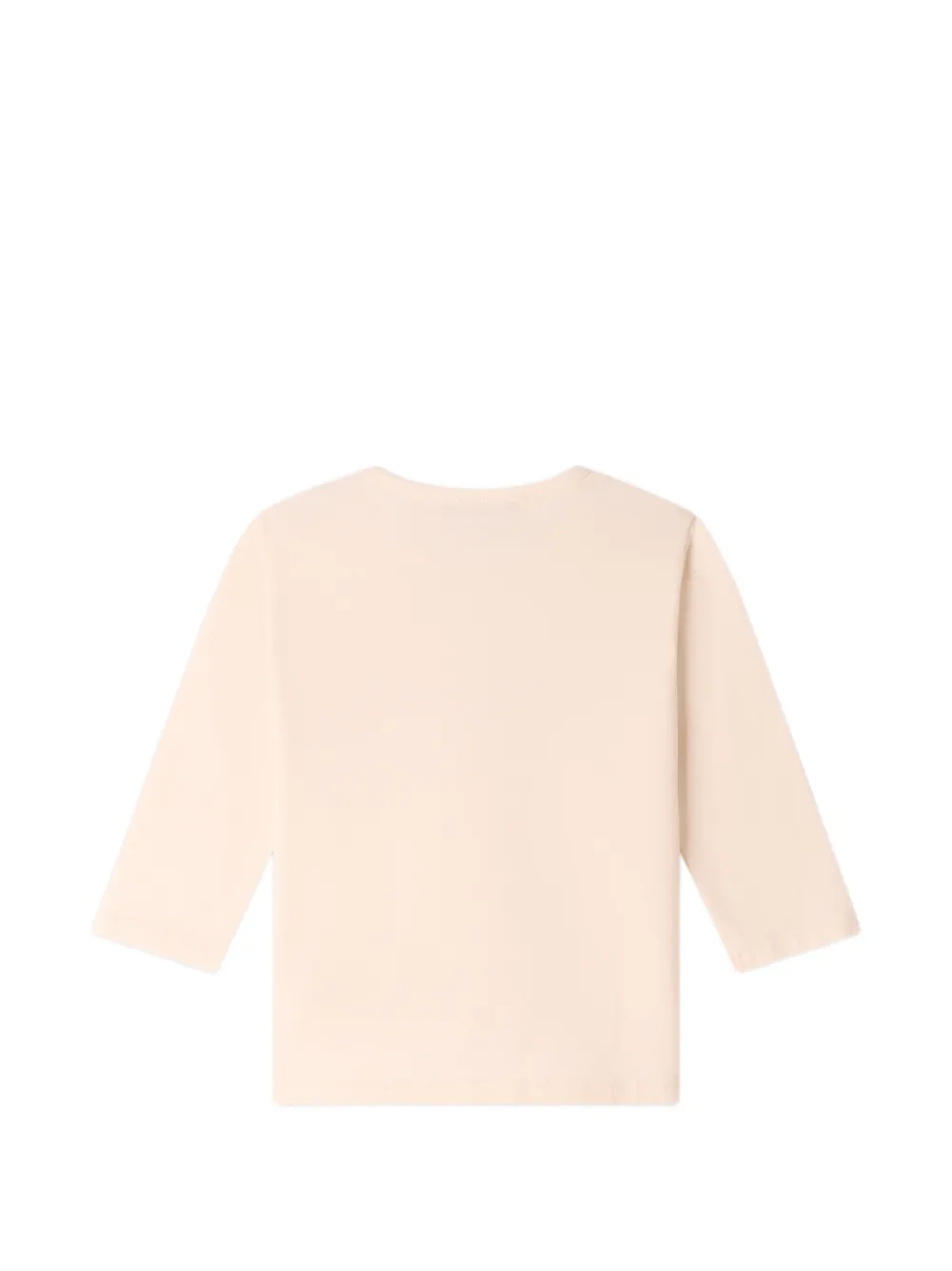 Bonpoint T-shirt met grafische print Beige