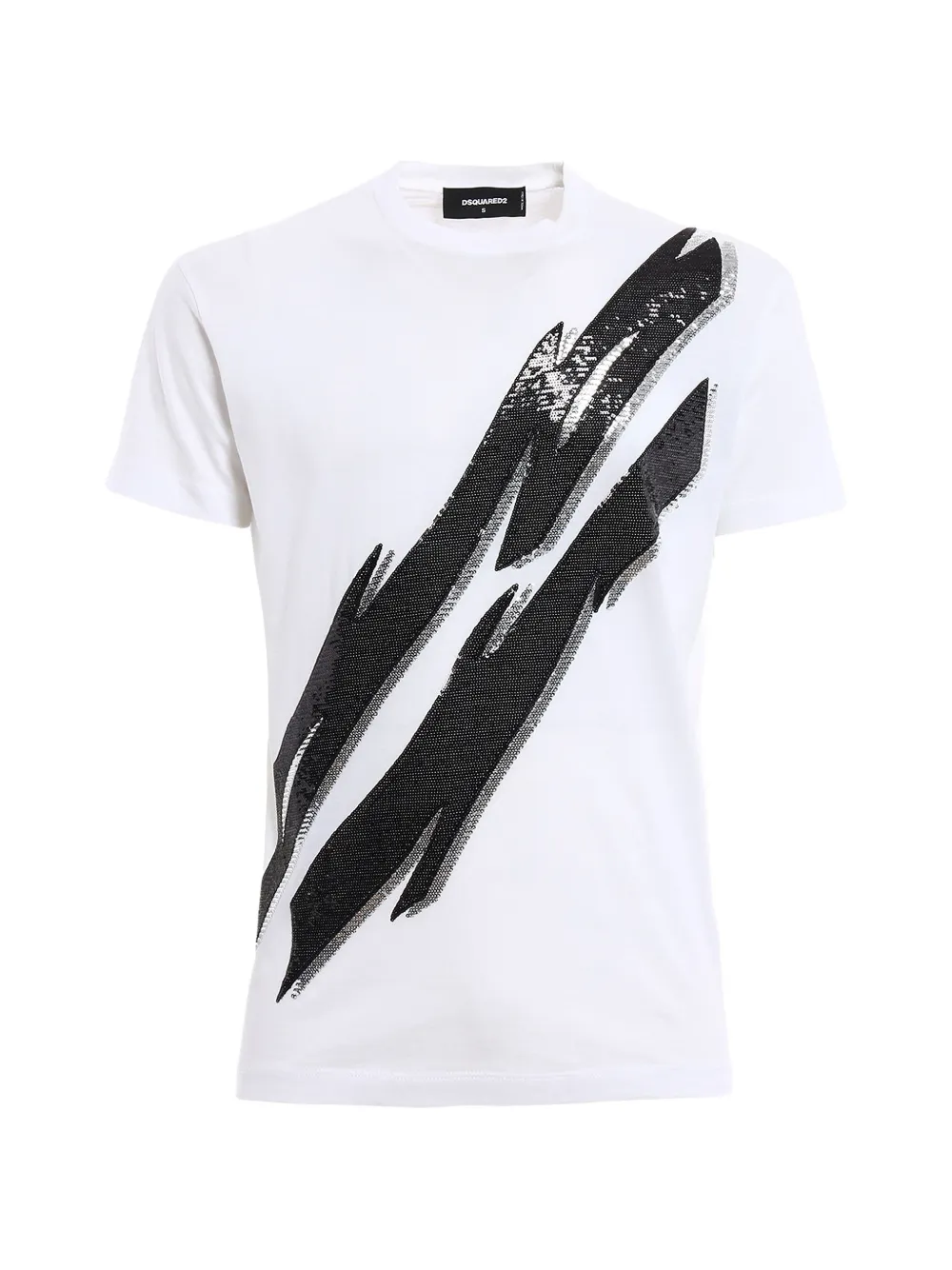 DSQUARED2 sequin-embroidered T-shirt - Weiß