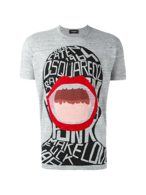 DSQUARED2 playera con estampado gráfico