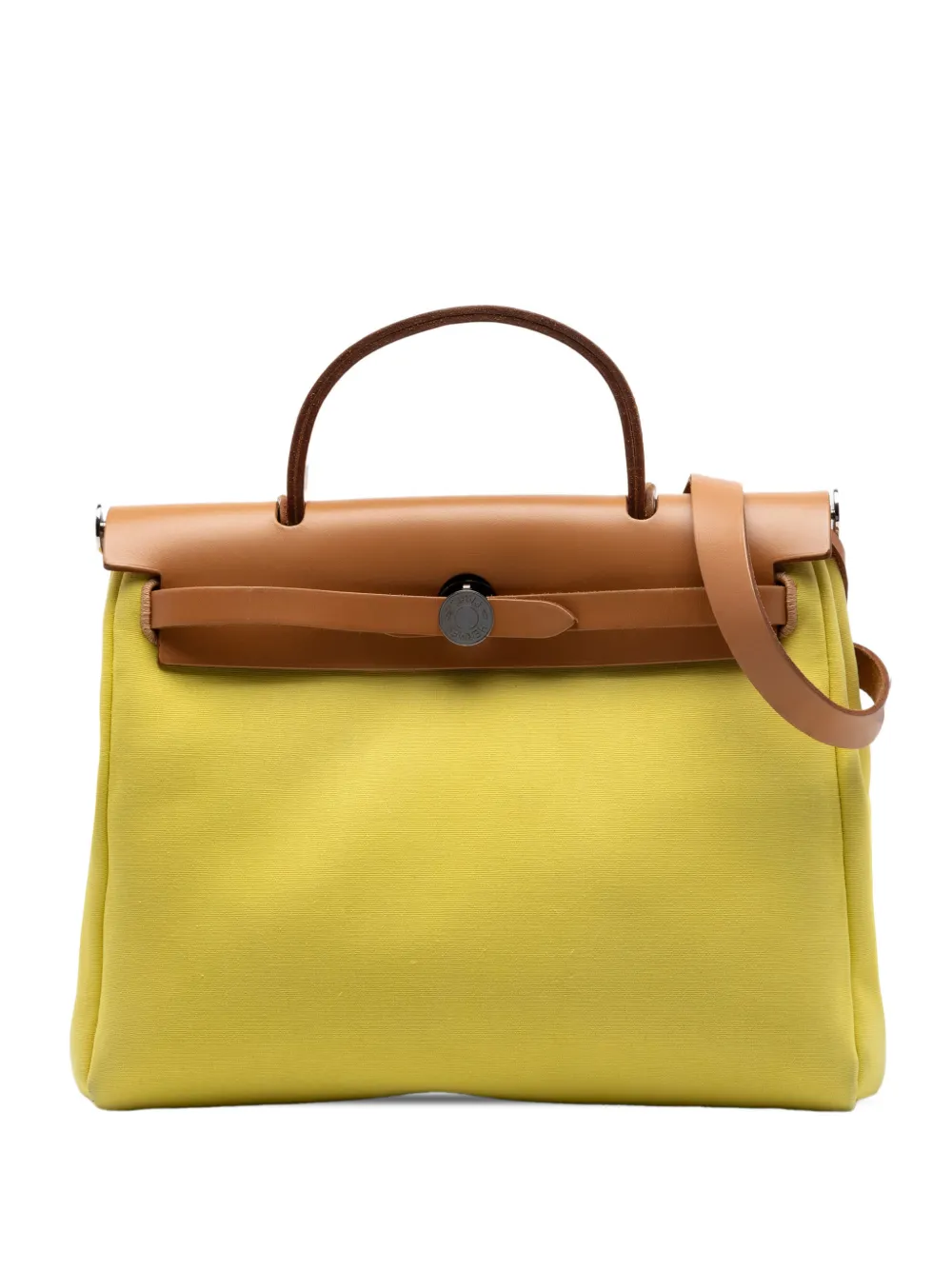Hermès Pre-Owned 2009-2026 Toile Herbag Zip 31 satchel - Giallo