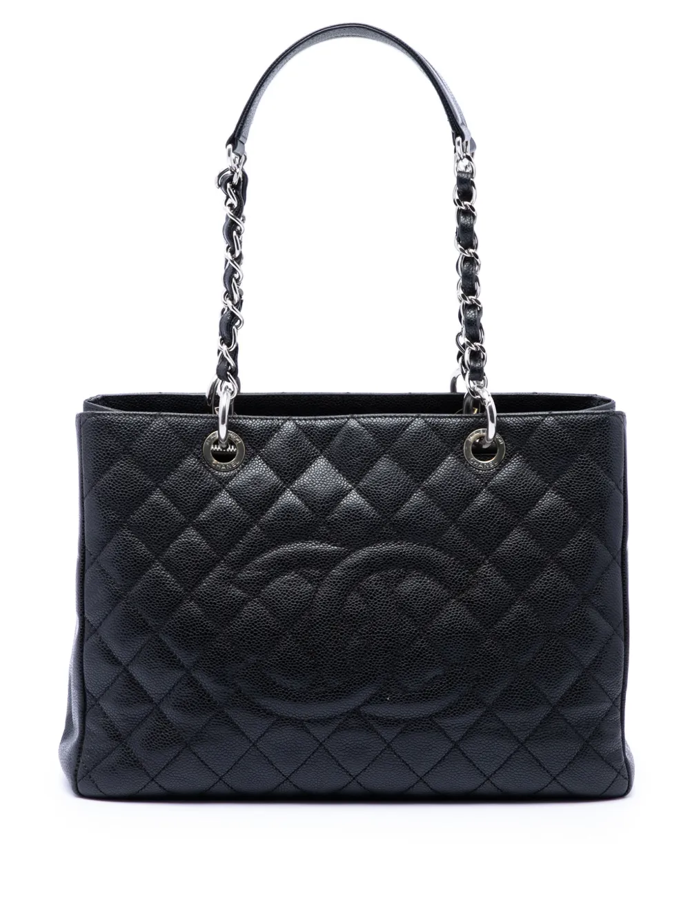 CHANEL Pre-Owned 2010-2011 Caviar Grand Shopping tote bag - Schwarz
