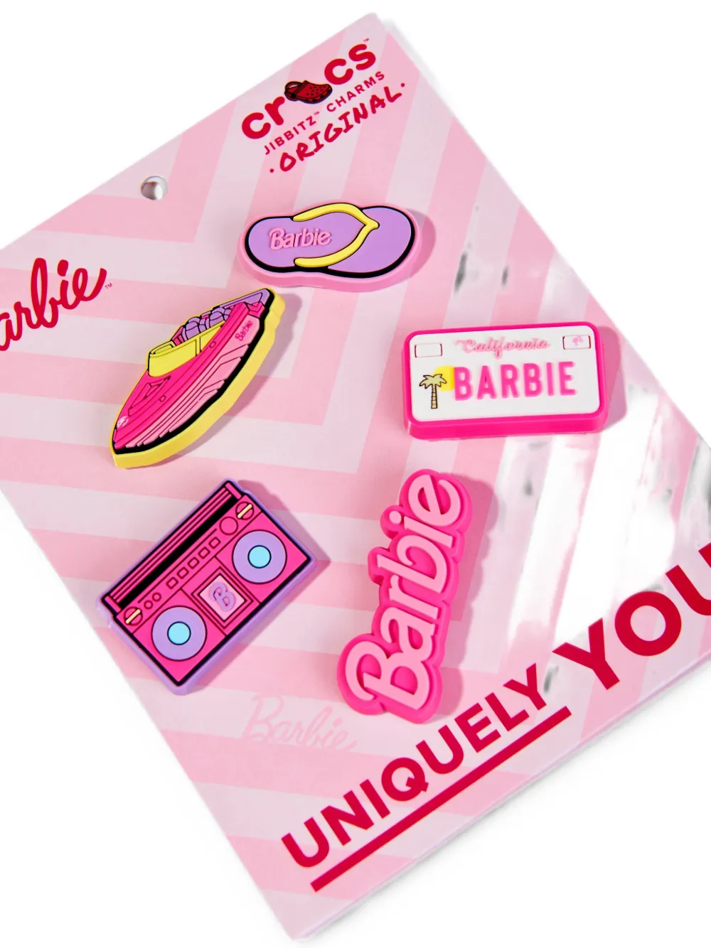 Crocs Kids Barbie Jibbitz™ shoe charms (set of five) Roze