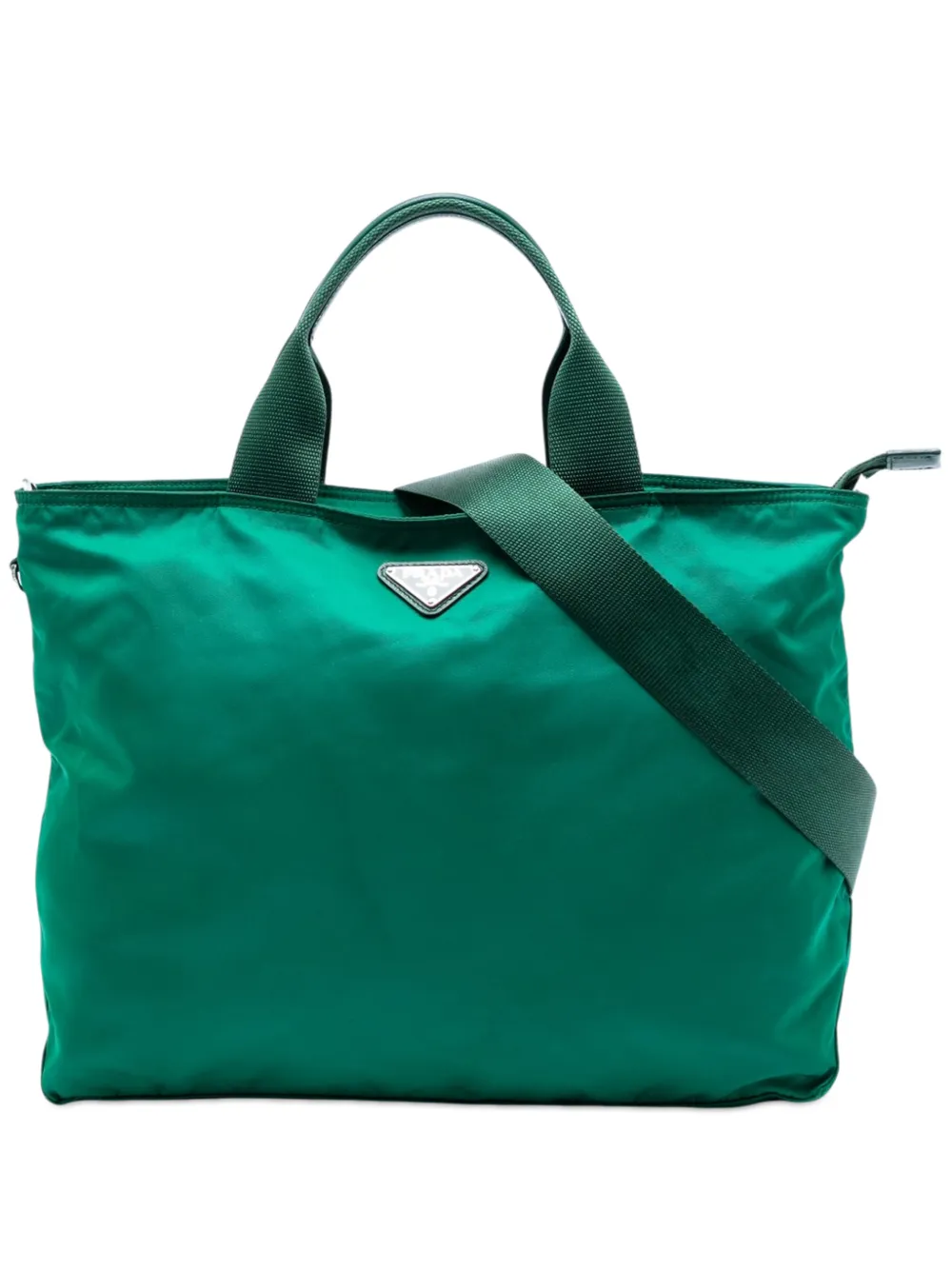 Prada Pre-Owned 2013-2026 Tessuto satchel - Verde