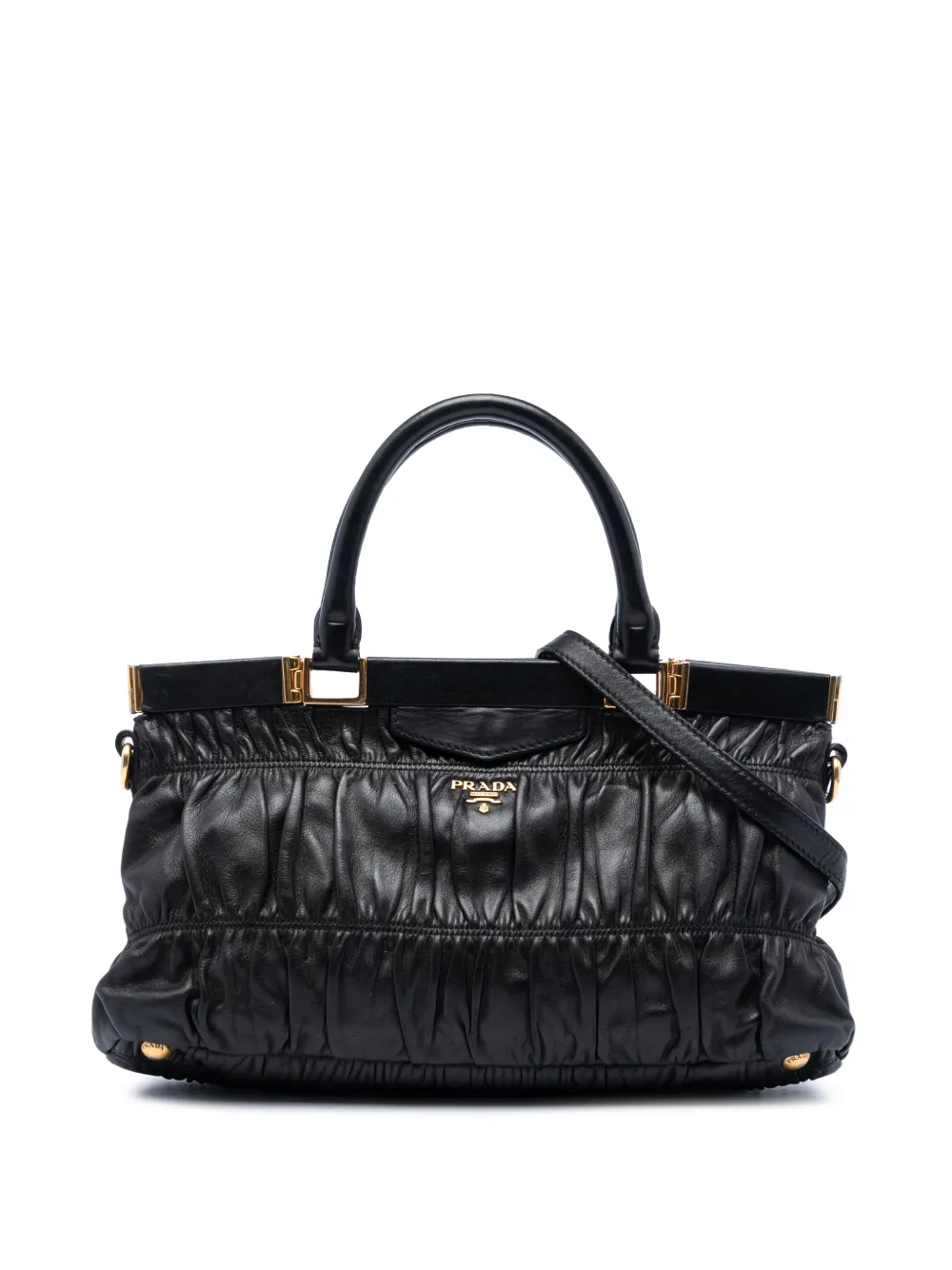 Prada Pre-Owned 2000-2013 Nappa Gaufre satchel - Nero