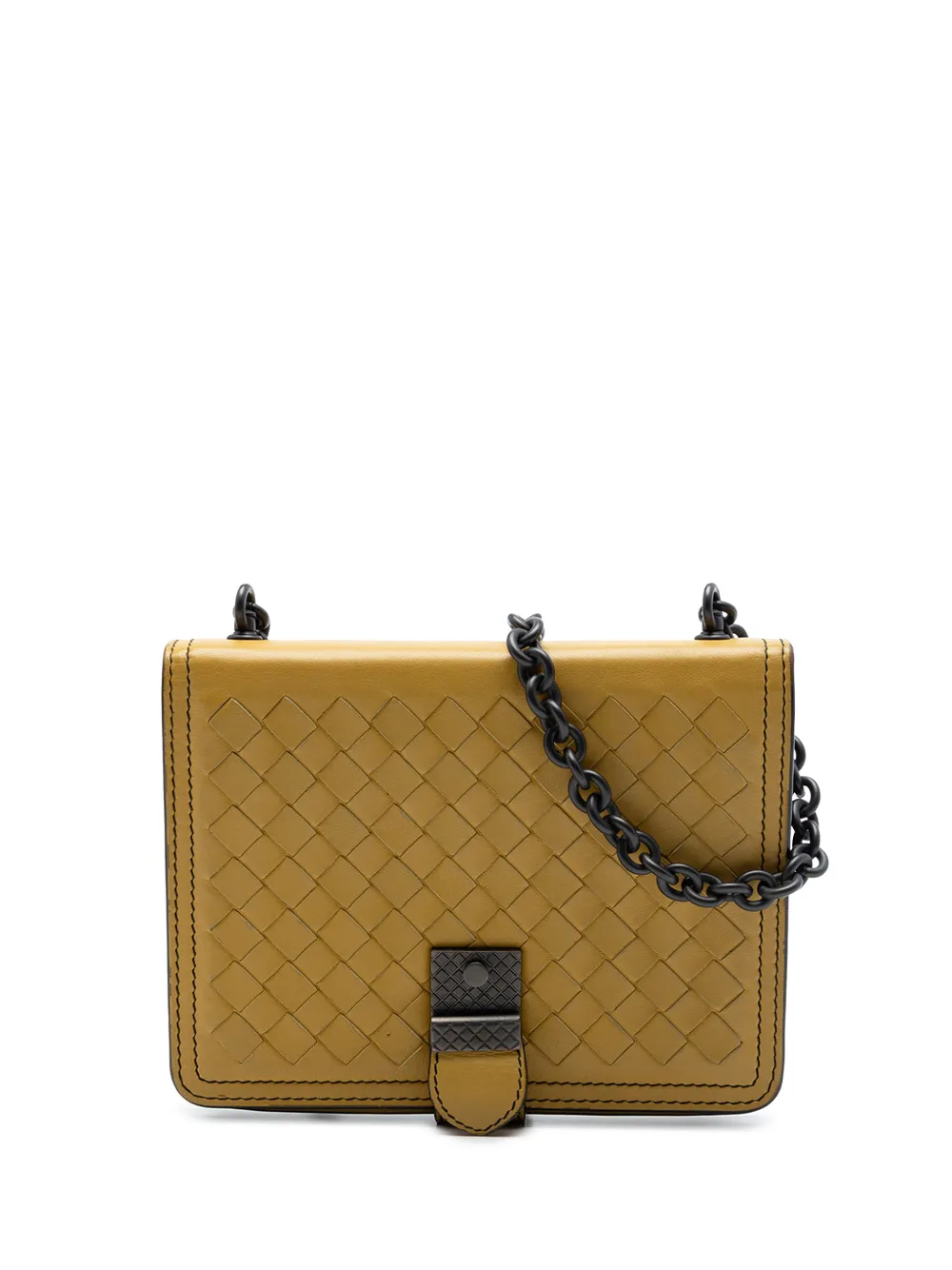 Bottega Veneta Pre-Owned 2012-2026 Small Nappa Intrecciato Runway shoulder bag - Giallo