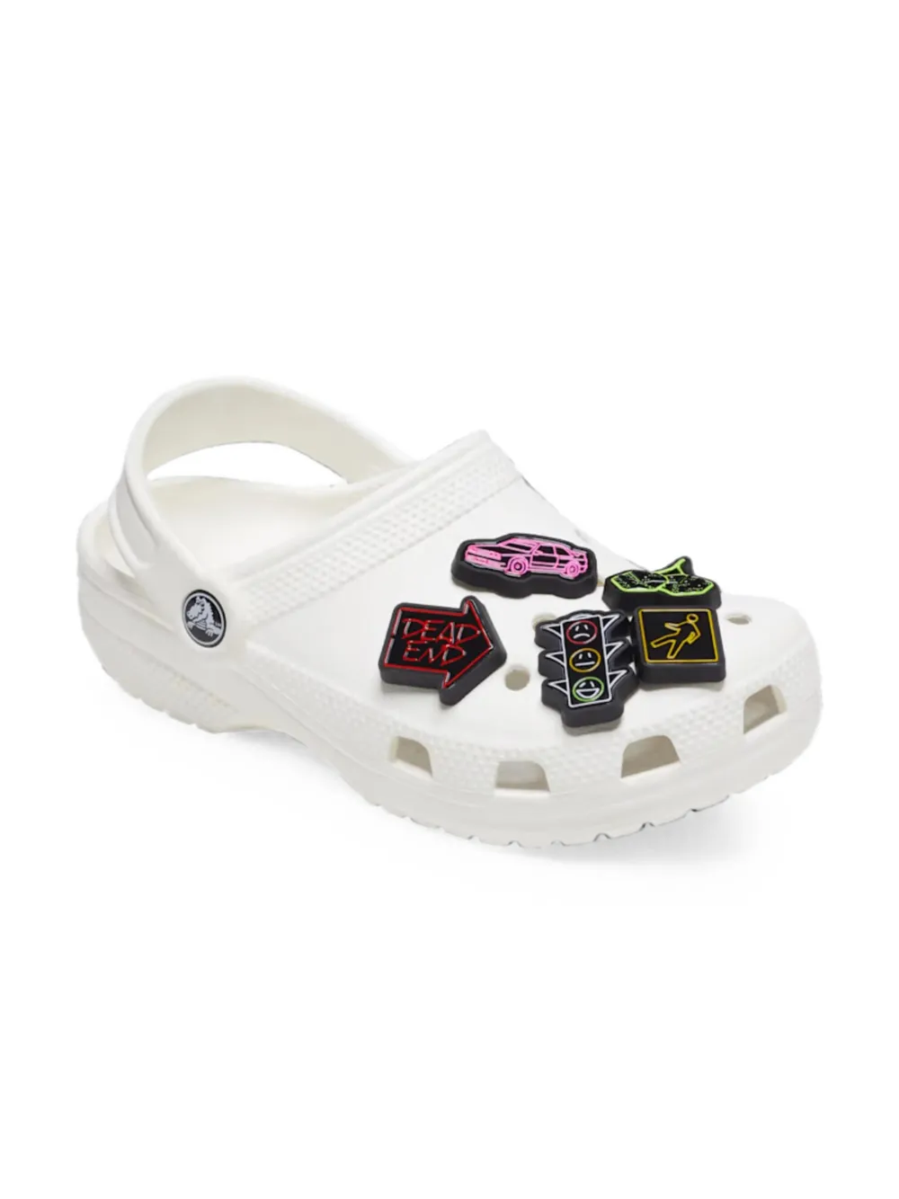 Crocs Kids Reflective Street Jibbitz™ shoe charms (set of five) Zwart