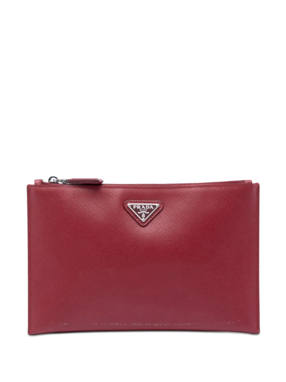 Prada Pre-Owned 2013-2026 Saffiano clutch bag - Rosso