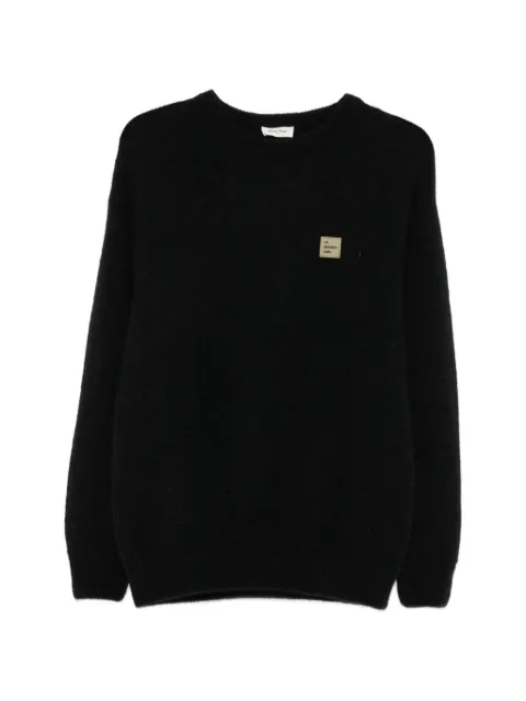 American Vintage Vitow logo-patch knit sweater