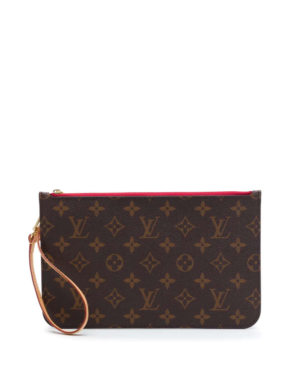 Louis Vuitton Pre-Owned 2010-2026 Monogram Neverfull MM Pouch clutch bag - Braun