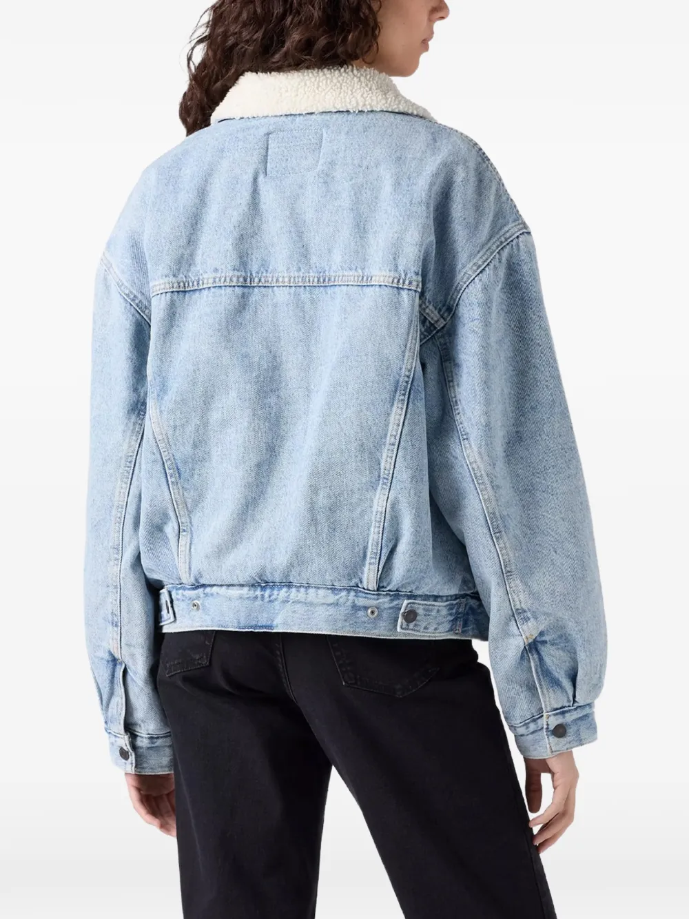 Levi's 90s sherpa denim jack Blauw