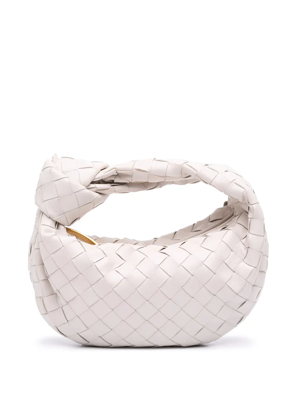 Bottega Veneta Pre-Owned 2012-2026 Mini Nappa Intrecciato Jodie hobo bag - Bianco