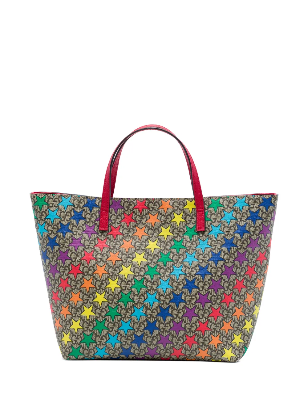 Gucci Pre-Owned 2016-2026 Childrens GG Supreme Stars tote bag - Toni neutri