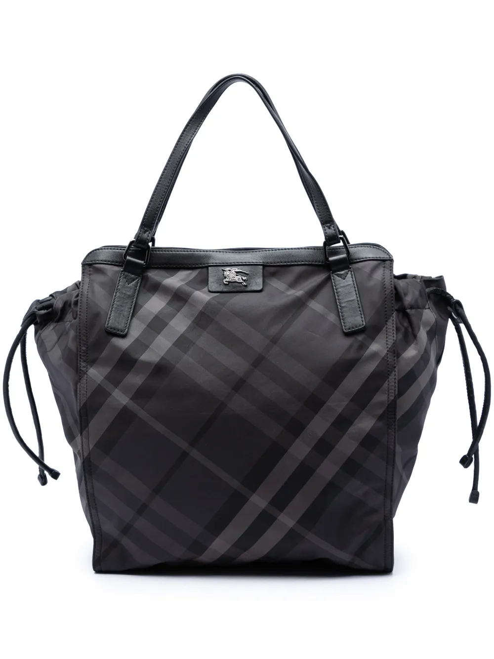 Burberry Pre-Owned 2000-2017 Smoke Check Nylon Buckleigh tote bag - Nero