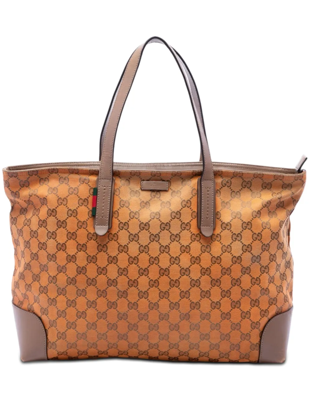 Gucci Pre-Owned 2016-2026 GG Canvas Web tote bag - Arancione