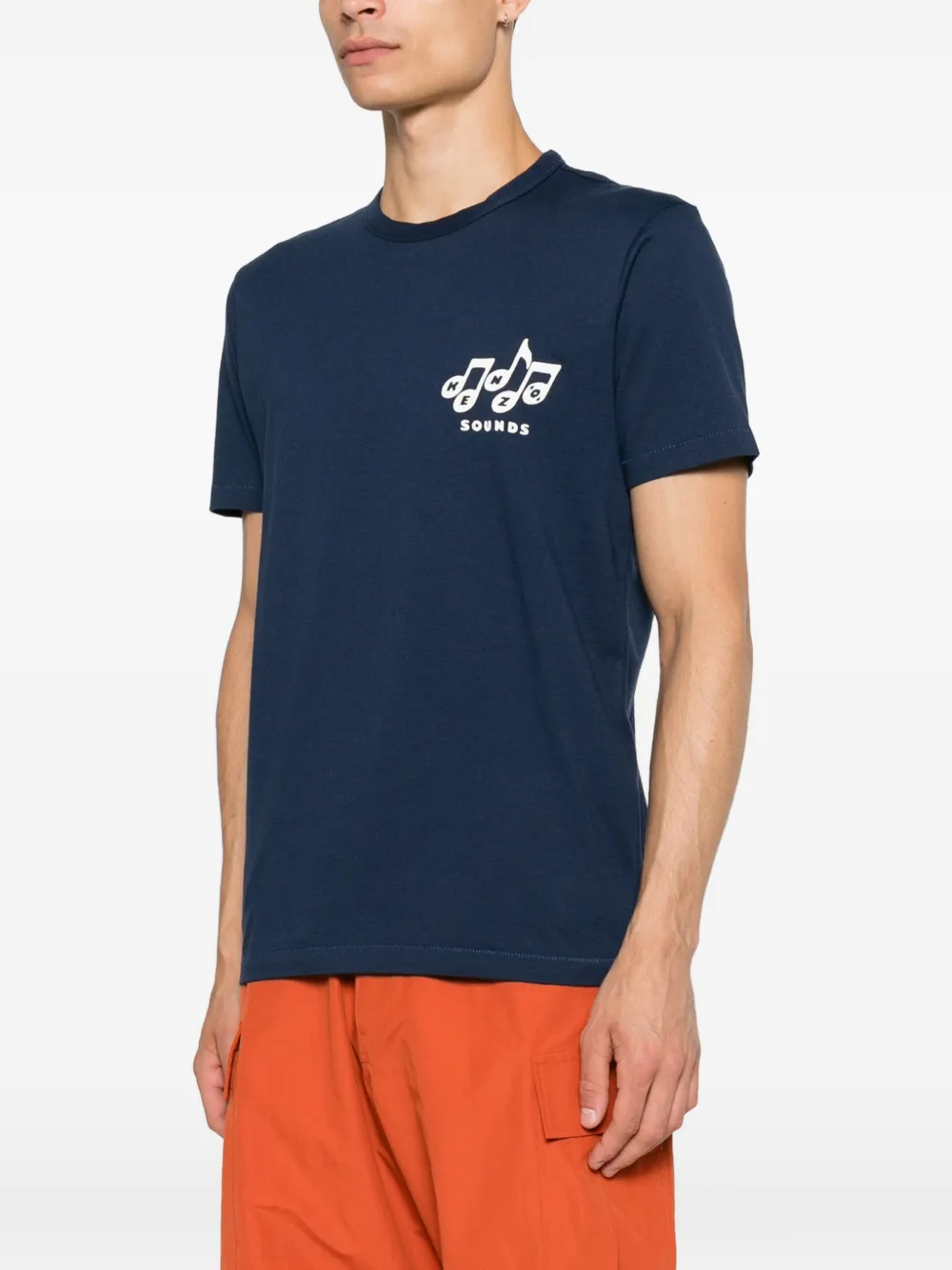 Kenzo Sounds T-shirt met logoprint Blauw
