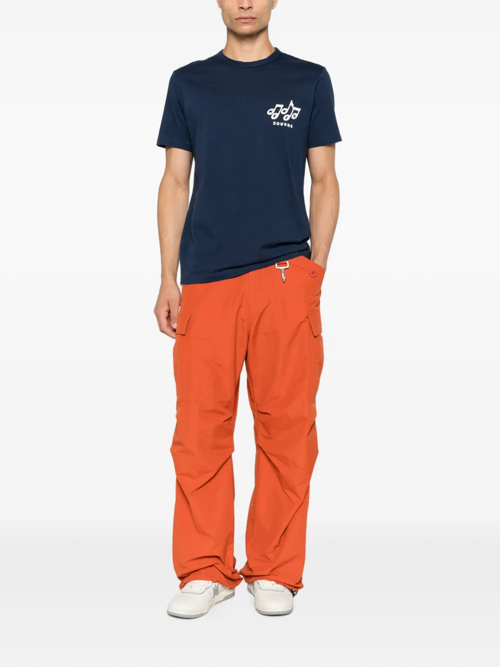 Kenzo Sounds T-shirt met logoprint Blauw