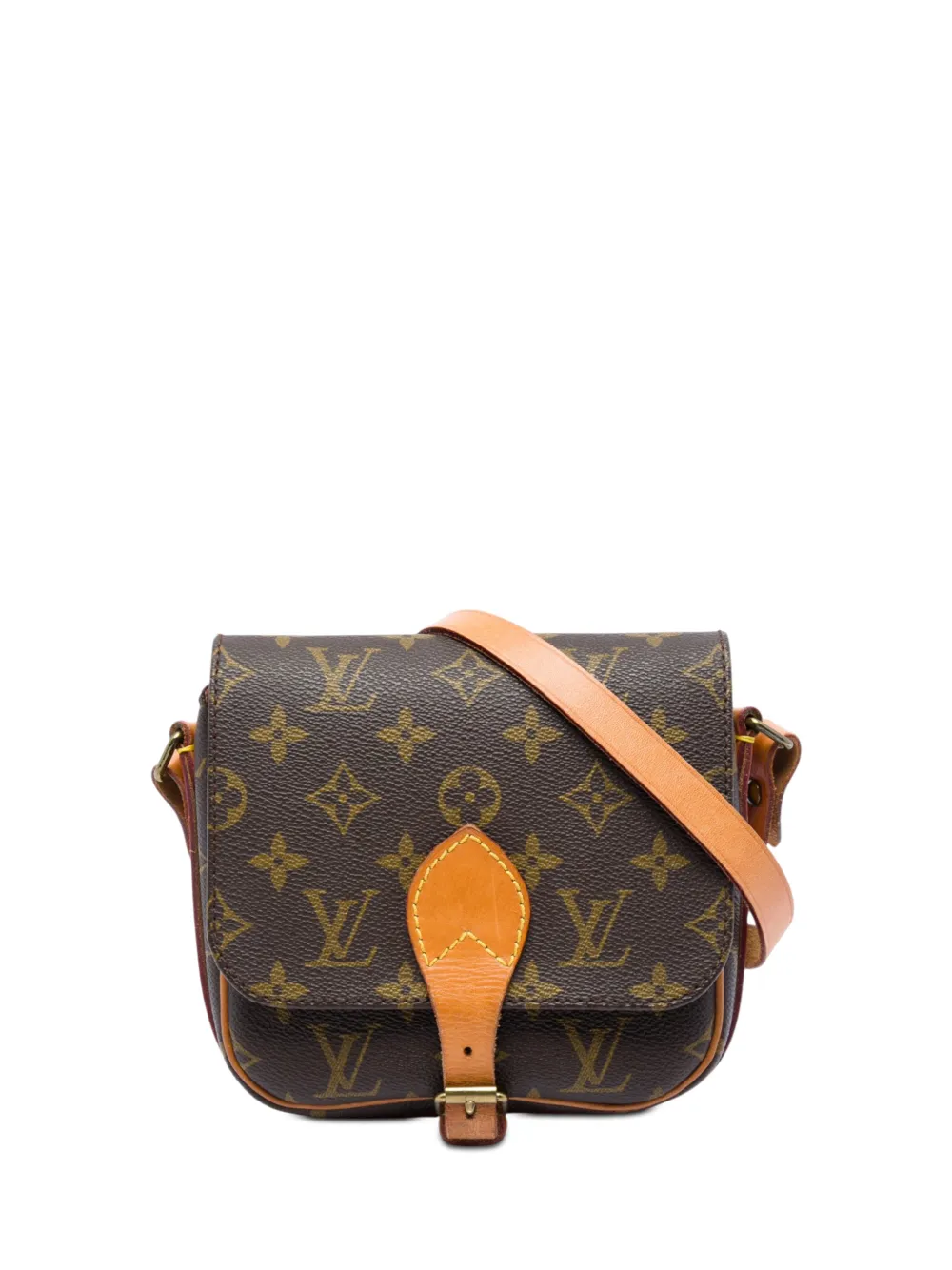 Louis Vuitton Pre-Owned 1986 Monogram Cartouchiere PM crossbody bag - Marrone