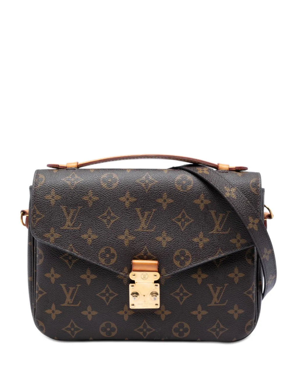 Louis Vuitton Pre-Owned 2017 Monogram Pochette Metis satchel - Braun