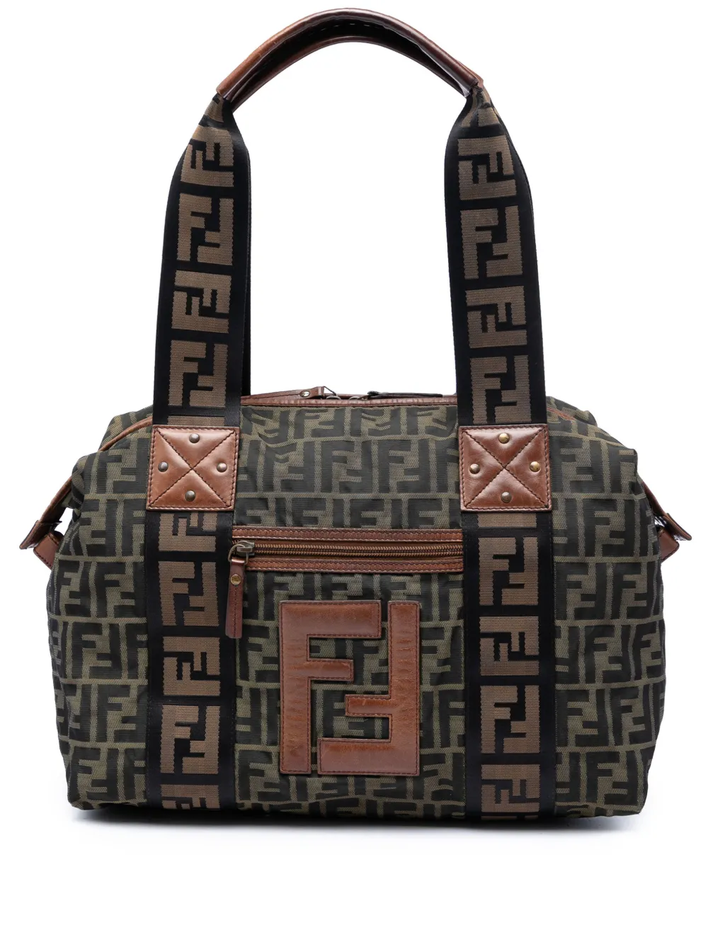 Fendi Pre-Owned 2000-2010 Zucca Canvas FF tote bag - Marrone