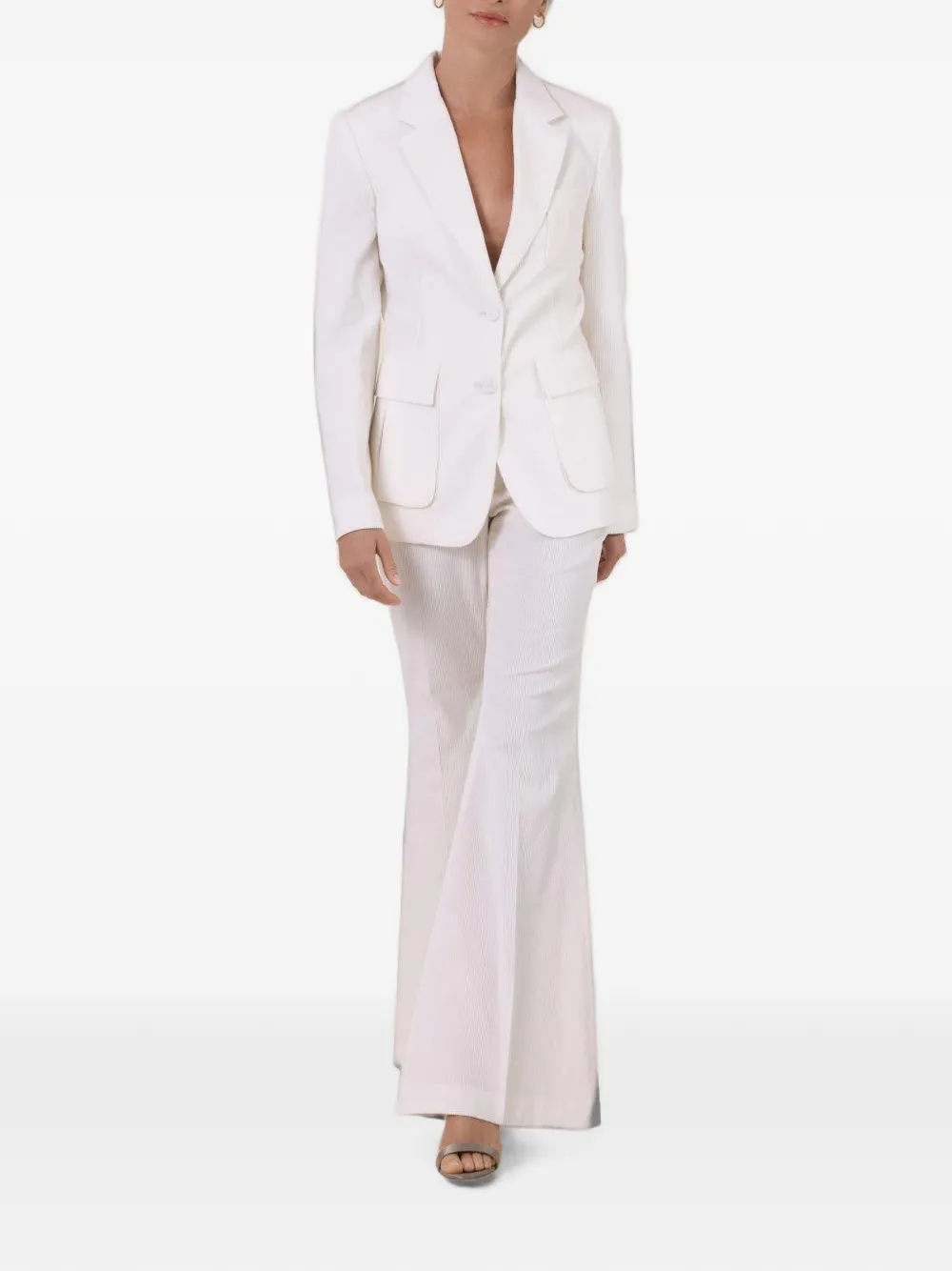 Gabriela Hearst Ianthe flared broek Wit