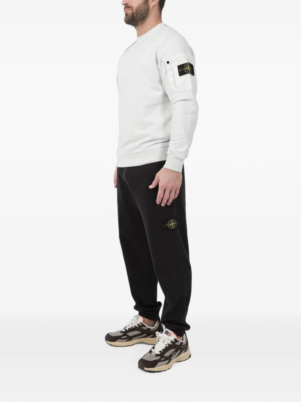 Stone Island Trainingsbroek met logopatch Zwart