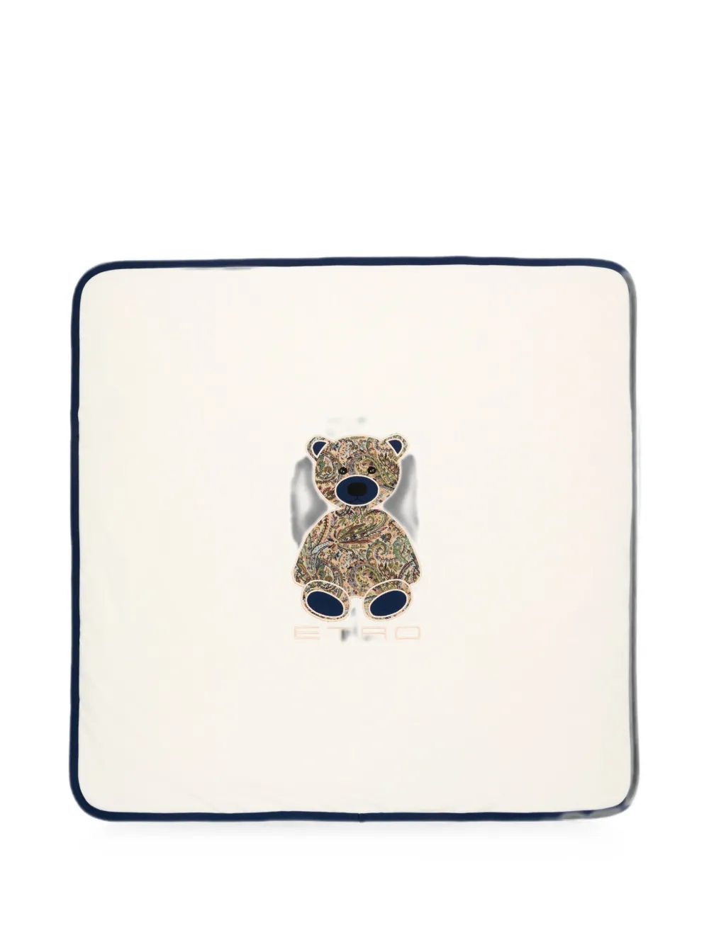 ETRO KIDS teddy-bear cotton blanket - Toni neutri