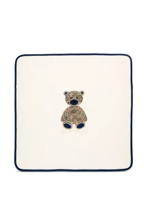 ETRO KIDS teddy-bear cotton blanket