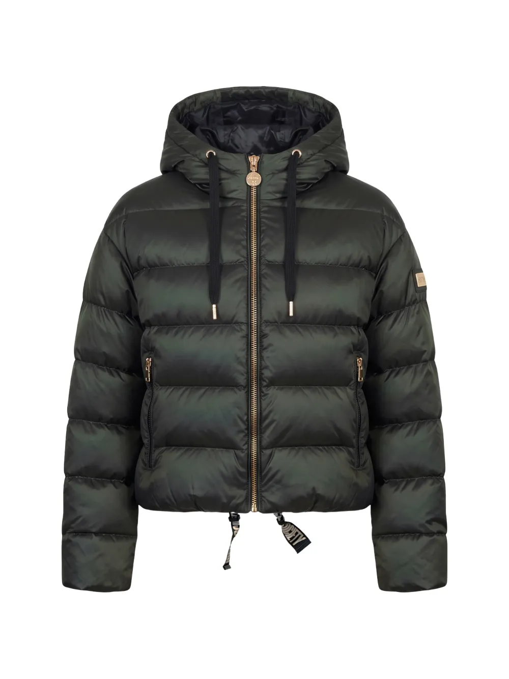 HIGH SOCIETY Elora hooded puffer jacket - Grün