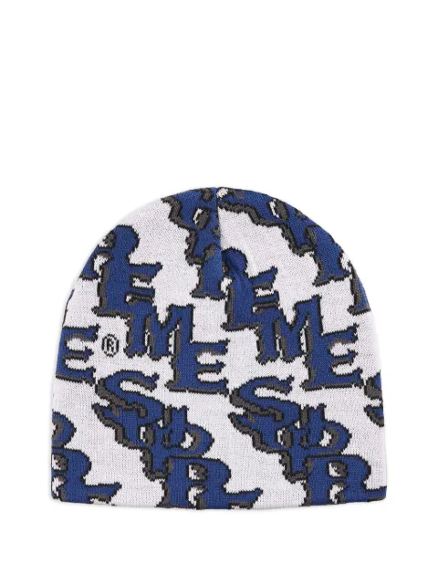 Supreme Slanted Gothic monogram-pattern beanie hat