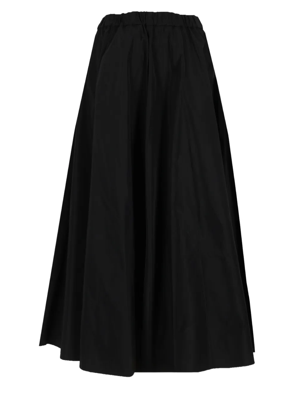 ASPESI elasticated flared maxi skirt Zwart