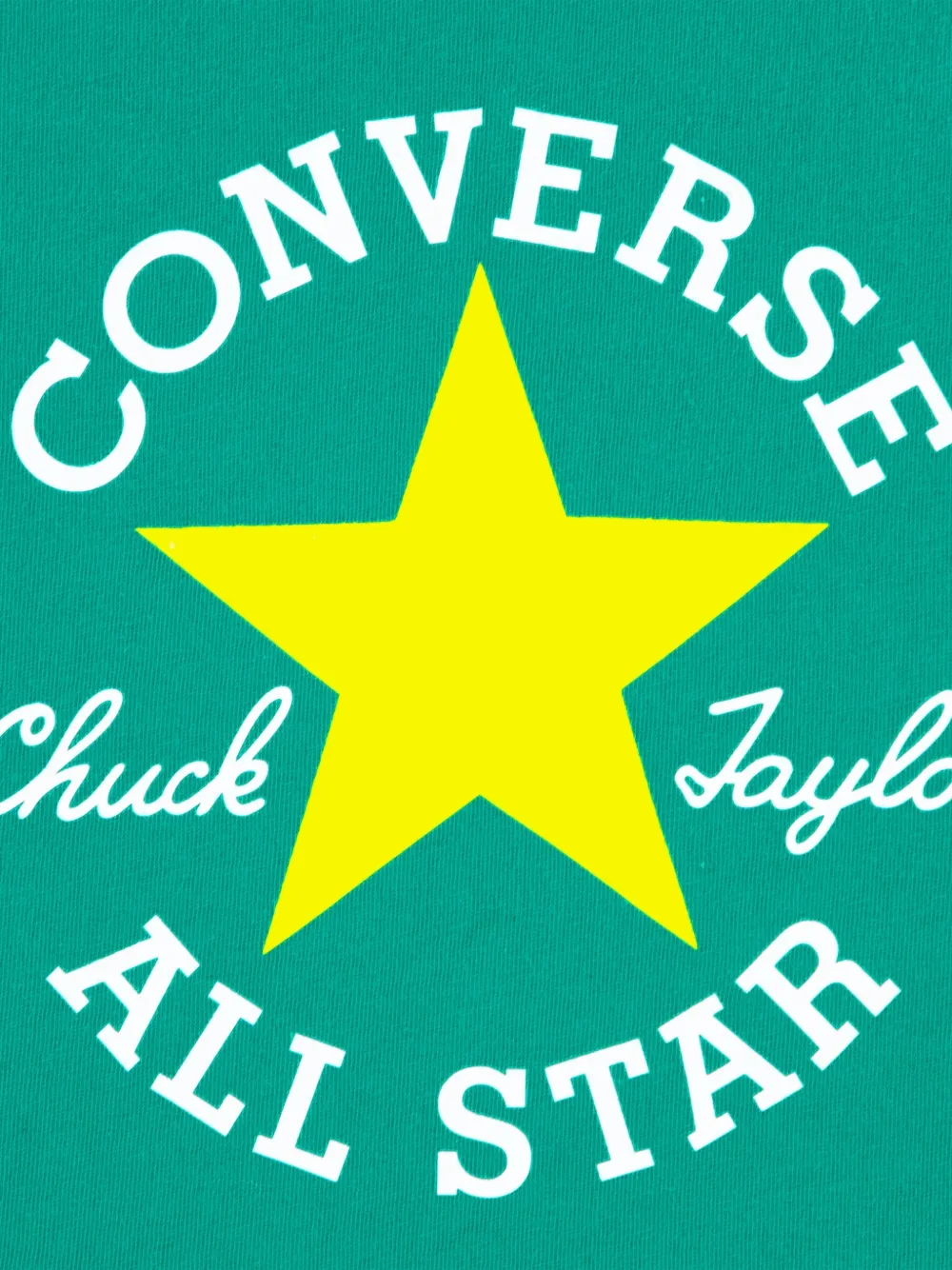 Converse Kids Chuck Taylor T-shirt met logo-print Groen