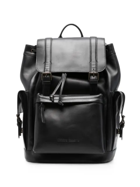 Officine Creative Bostonian 003 buckle-fastening leather backpack