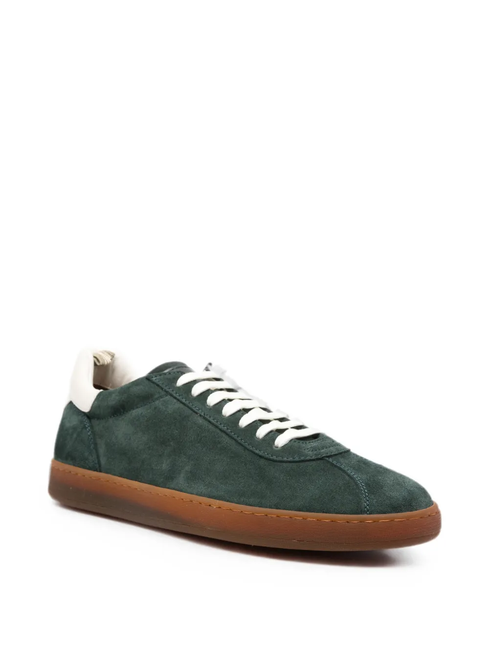 Officine Creative suede low-top sneakers Groen