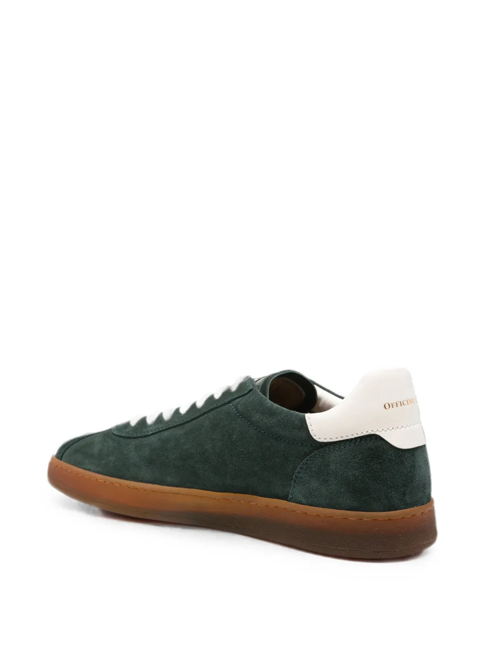 Officine Creative suede low-top sneakers Groen