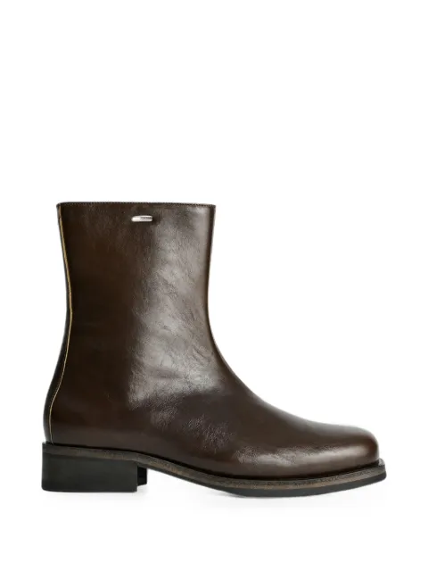 OUR LEGACY Camion logo-plaque side-zip boots