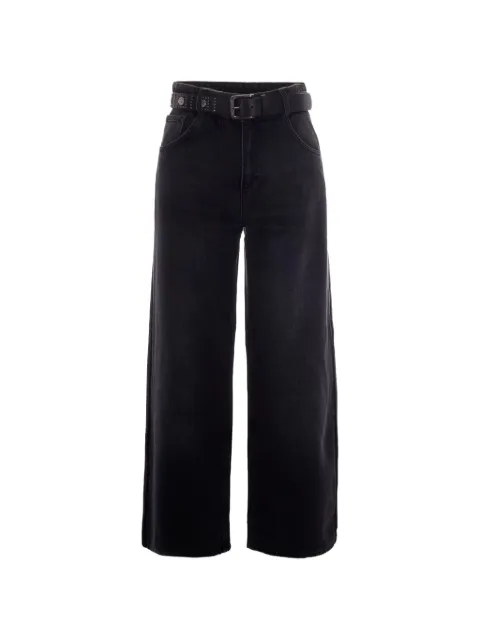 LIU JO belted-waist wide-leg jeans