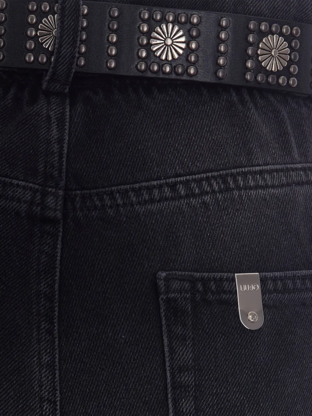 LIU JO Jeans met wijde pijpen Zwart