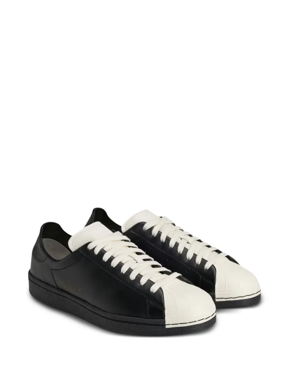 Y-3 Superstar shell-toe leather sneakers Zwart