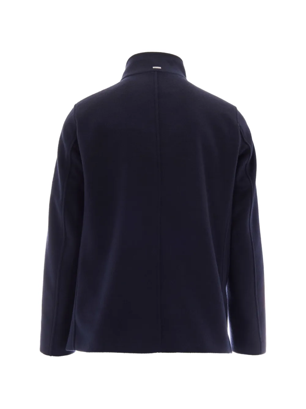 Herno Mantel met dubbele rij knopen Blauw
