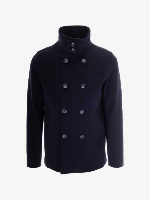 Herno double-breasted high-neck coat