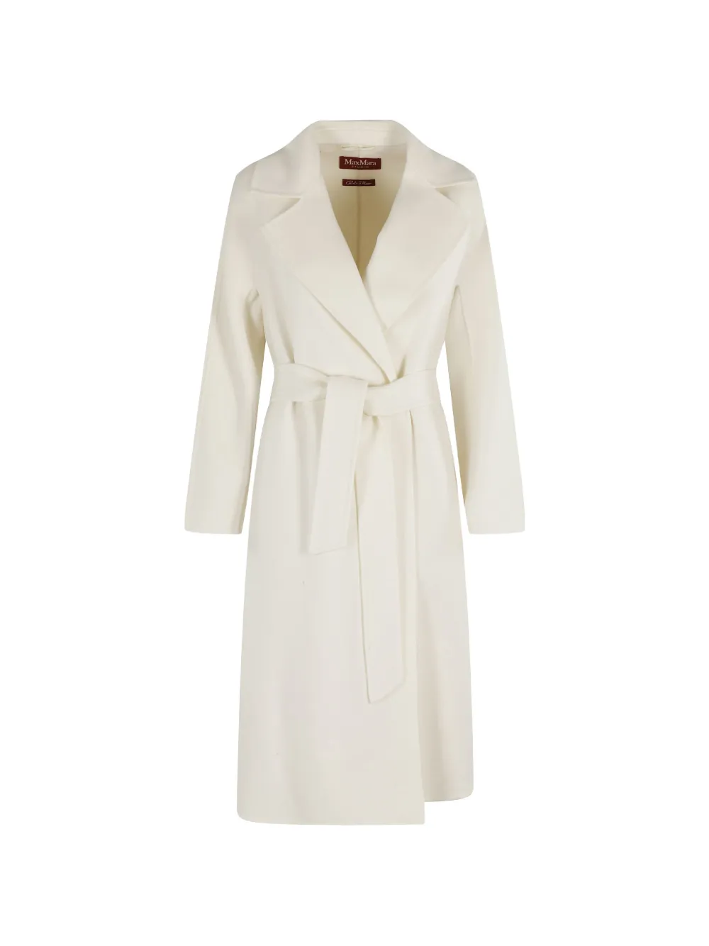 Max Mara belted-waist notch-lapel coat - Toni neutri