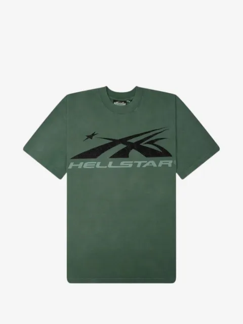 HELLSTAR rhinestone-embellished logo-print T-shirt