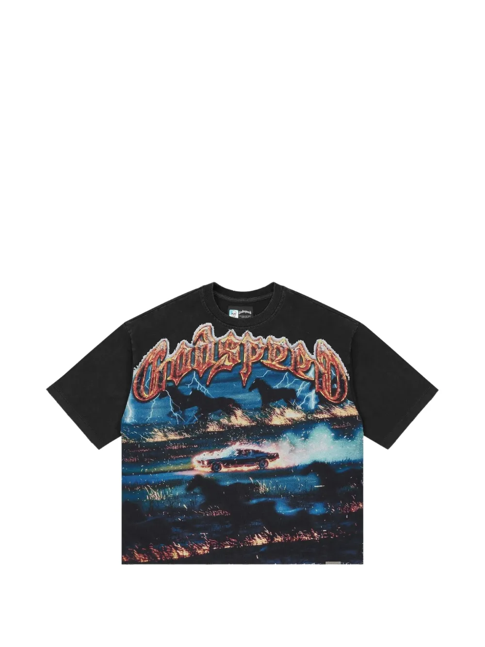 GODSPEED Horsepower graphic-print T-shirt - Nero