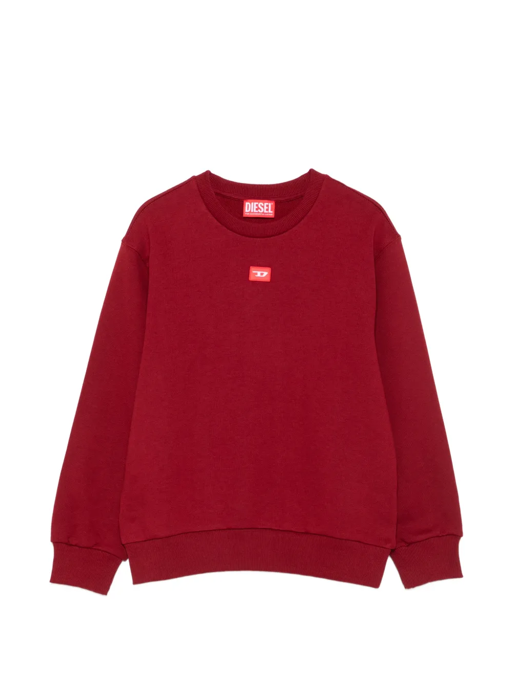 Diesel Kids logo-patch sweater - Rosso