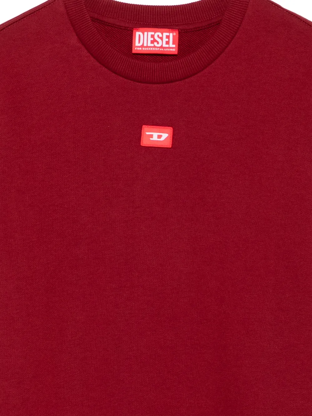 Diesel Kids Trui met logopatch Rood